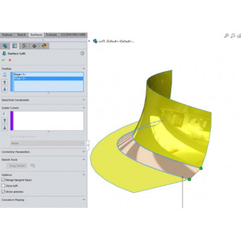 Thiết kế bề mặt (Surface) Solidworks 2013