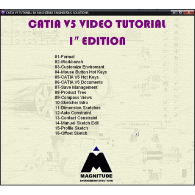 DVD_VIDEO CATIA V5 TUTORIAL BY MAGNITUDE