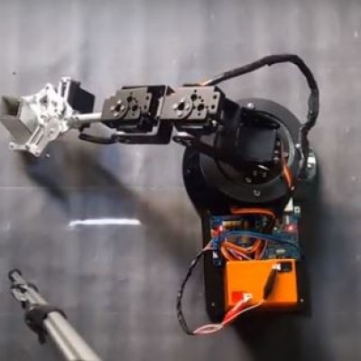 Bộ khung thép cánh tay robot điều khiển mô hình với 6 bậc tự do