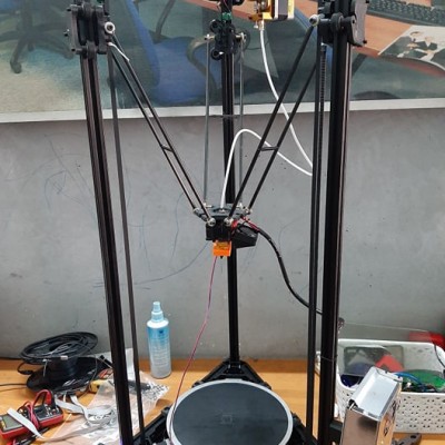 Bộ part nhựa để ráp máy in 3D delta, khung robot delta